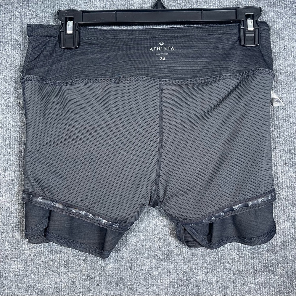 Athleta Womens XS Charcoal Gray Stripe Swagger Skort Sporty Tennis‎ Pickleball - Picture 5 of 9